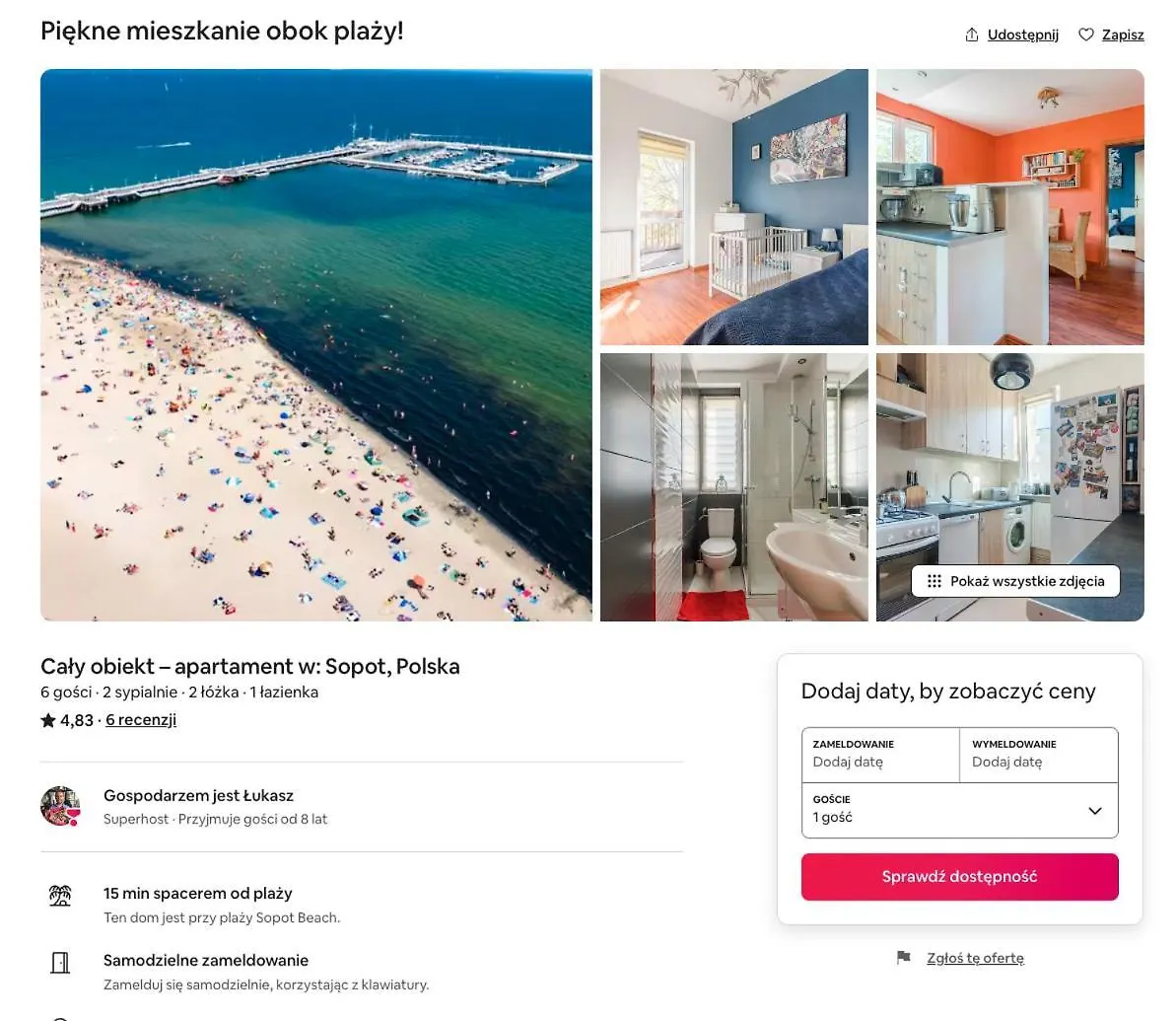 Klimatyczny Apartament Przy Plazy W Sopocie Sopot Poland
